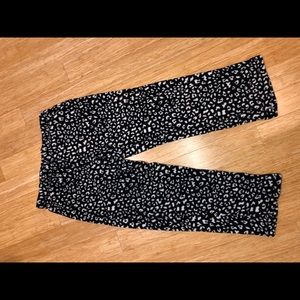 Large fleece cheetah print pajama pants